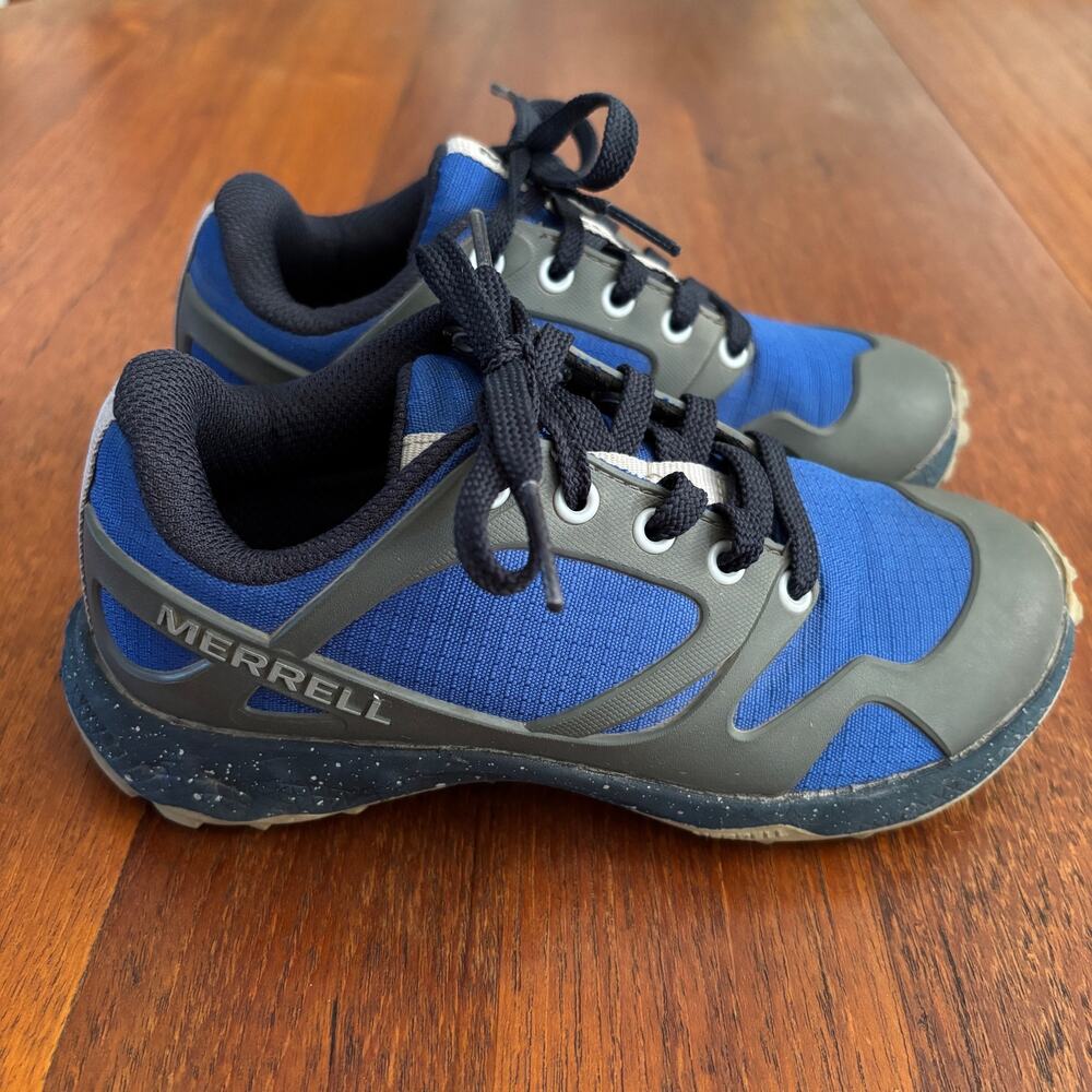 Merrell Altalight Low Kids Hiking Sneakers in Blue and Gray size 11